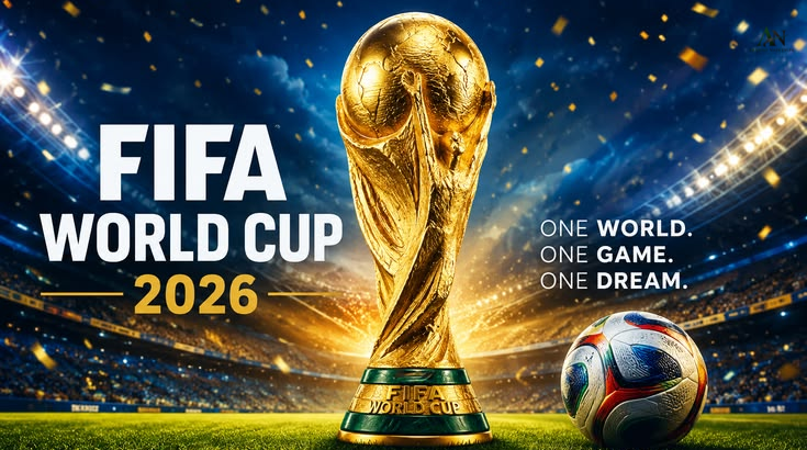 FIFA World Cup Final Match between Spain and Argentina at MetLife Stadium with players competing for the FIFA World Cup 2026 trophy